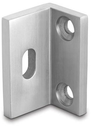 HART Polished Stainless Steel Track Mounting Bracket, for Glass Door Fittings, Color : Silver