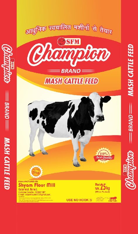 Champion Cattel Feed Printed Packaging Bags