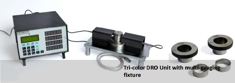Tri-color DRO Unit with multi-gauging xture
