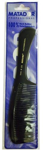Remonde Hard Rubber (Ebonite) 2691 Handle Professional Comb, Color : Black