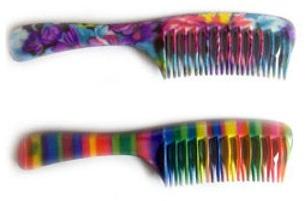 Plastic 3D Printed Detangler Comb, for Home, Length : 7-8 Inch