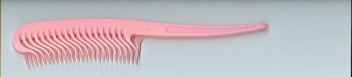 Pink Mousse Tail Plastic Comb, Technics : Machine Made