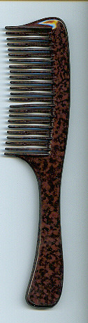 Wood Finish Detangler Hair Comb, Technics : Machine Made