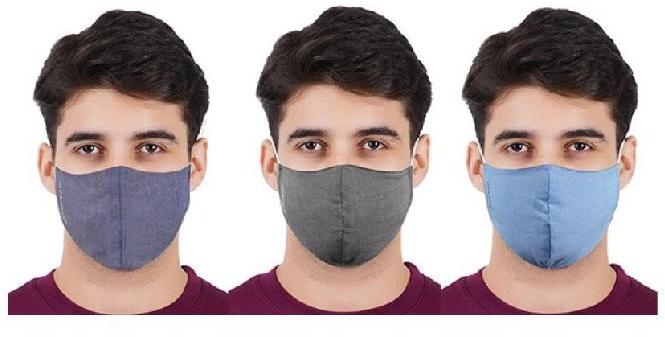 Cotton Face Mask, for Pollution, Protects From Dirt, Certification : ISO 9001 2008