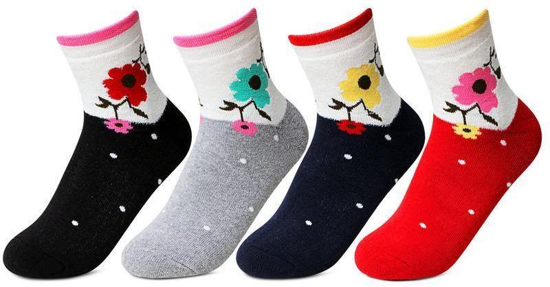 Flower Print Women Ankle Socks, Feature :  soft lightweight 