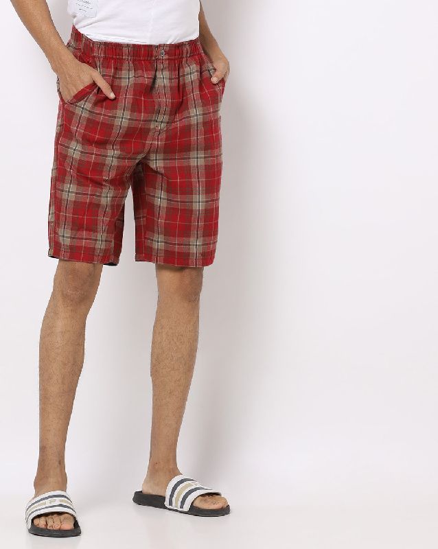 Mens Check Shorts