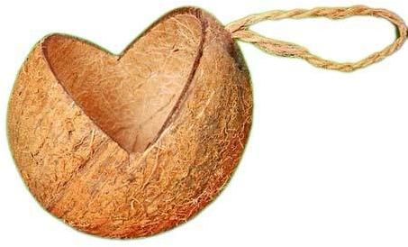 V Cut Coconut Shell Bird Feeder