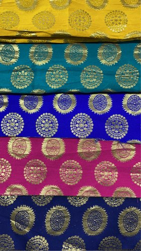 Polyester Jacquard Fabrics, for Apparel/Clothing, Ethnic Wear/Dresses, Tops/Blouses/Kurtis, Width : 48''
