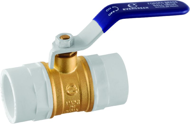 UPVC Brass ball valve, for Water Fitting, Size : 1inch