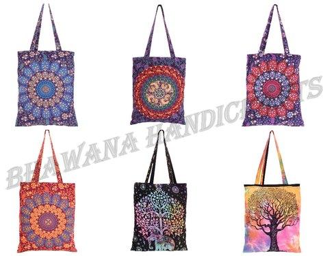 Bhawana Handicrafts Embroidered Tote Bags, Color : Multi