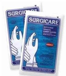 Surgicare Latex Surgical Gloves, for Hospital, Size : Standard