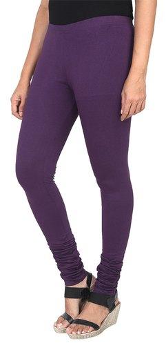 Ladies Flora Purple Churidar Leggings