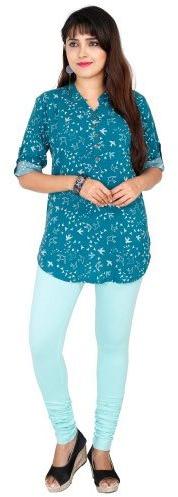 Ladies Ice Blue Churidar Leggings