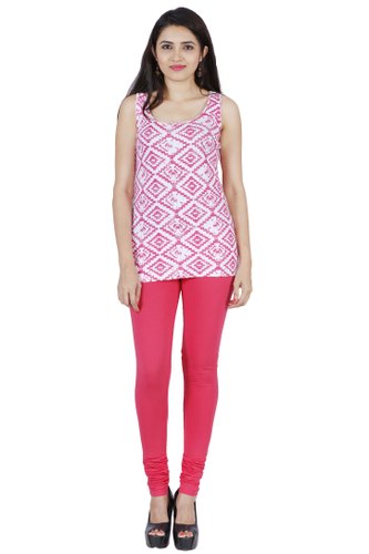 Ladies Fuschia Pink Churidar Leggings, Size : XL, XXL, Pattern