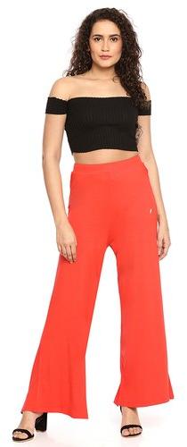 Saffron Red Palazzo Pants