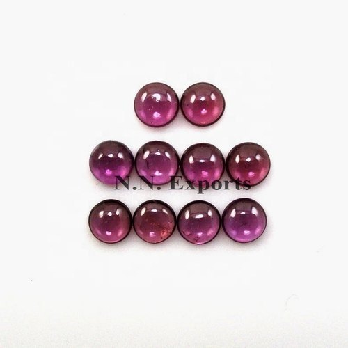 Natural Rhodolite Garnet Round Cabochons Gemstones