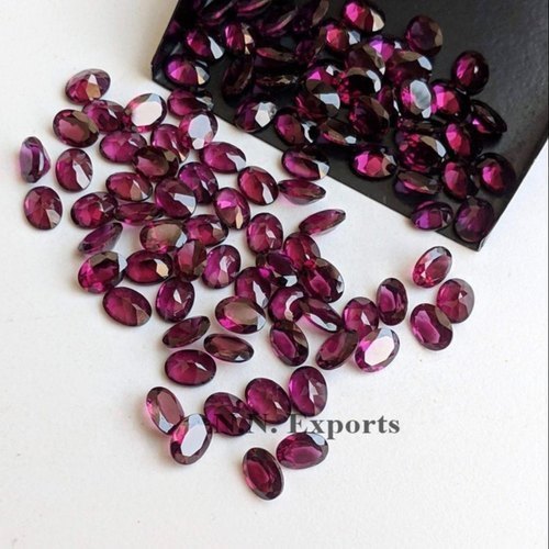 Natural Rhodolite Garnet Faceted Oval Loose Gemstone