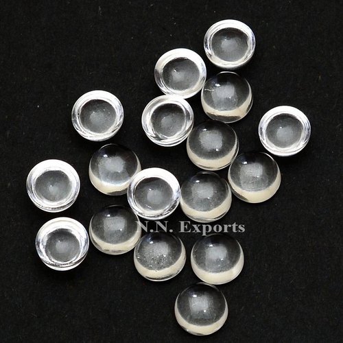 Natural Crystal Quartz Round Cabochons Loose Gemstones