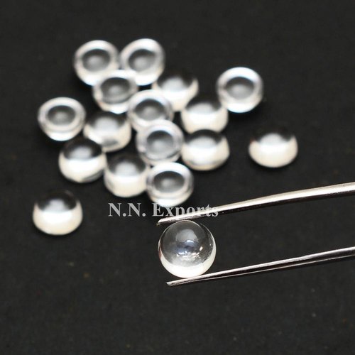 Natural Crystal Quartz Round Cabochons Loose Gemstones