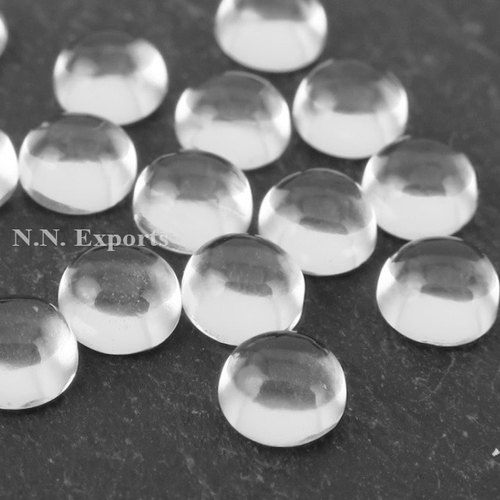 Natural Crystal Quartz Round Cabochons Loose Gemstones