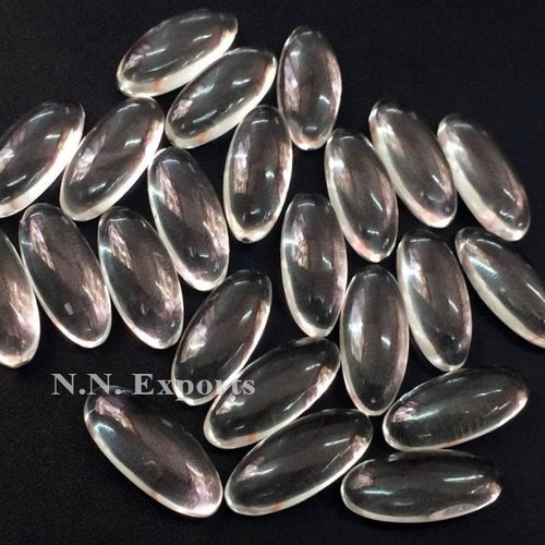 Natural Crystal Quartz Oval Cabochons Loose Gemstones