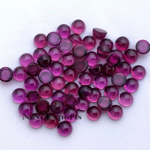 Natural Rhodolite Garnet Round Cabochons Gemstones