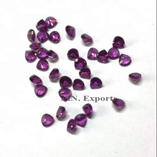 Natural Rhodolite Garnet Faceted Heart Loose Gemstones