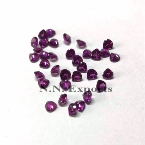 Natural Rhodolite Garnet Faceted Heart Loose Gemstones