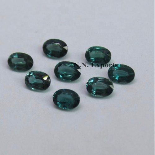 Natural Teal Kyanite Faceted Oval Loose Gemstone