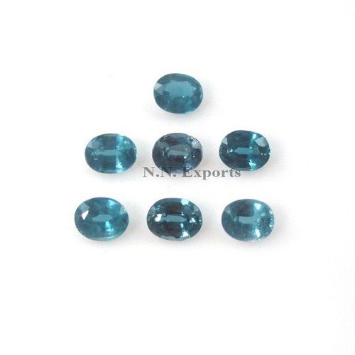 Natural Teal Kyanite Faceted Oval Loose Gemstone