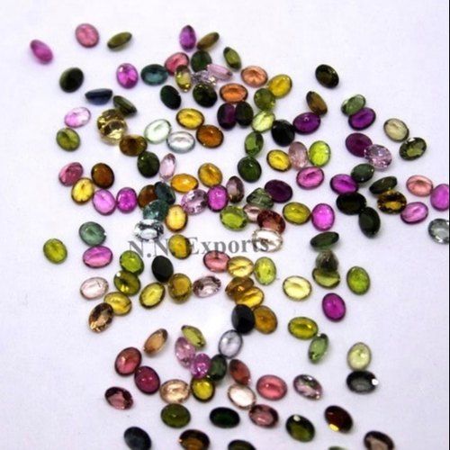 Natural Multi Tourmaline Faceted Oval Loose Gemstones