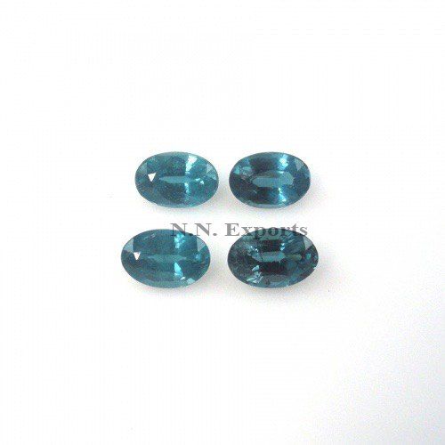 Natural Teal Kyanite Faceted Oval Loose Gemstone