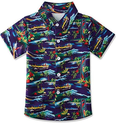 Printed Polyester Boys beach shirts, Gender : Male