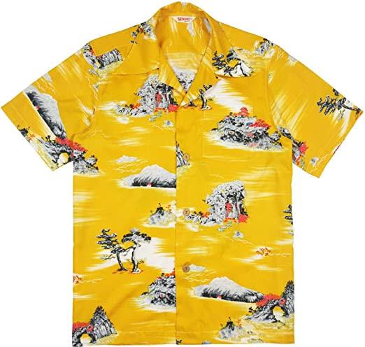 Printed Polyester Mens beach wear shirts, Size : XL, XXL