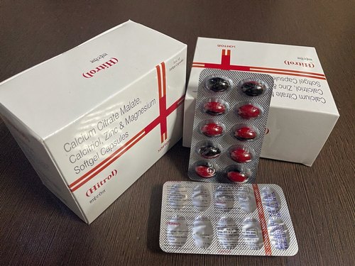 Schiron Hitrol Softgel Capsules, for Hospital, Clinical, Packaging Type : Box