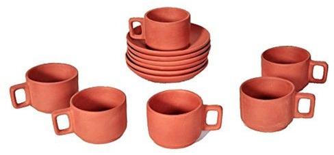 Clay Tea Set, Color : Reddish Brown