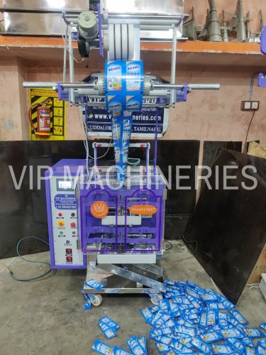 Vip Machineries Electric Automatic Detergent Liquid Packing Machine, Voltage : 220V