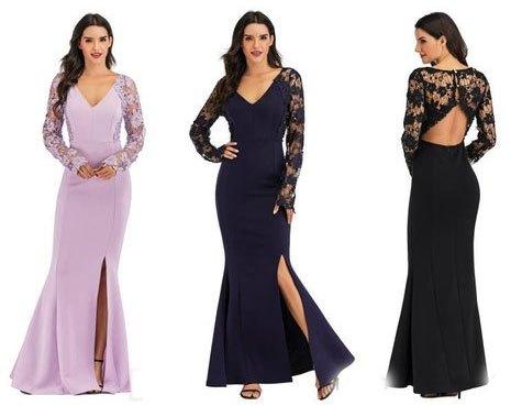 Ladies Stylish Silk Gown, Size : S-XXL