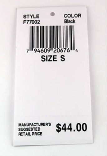 Paper Glossy Lamination Price Tags, for Bags, Garment Industry, Inventory, Size : CUSTOM