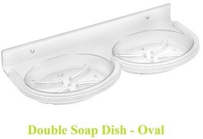 Ovel ABS soap dish, Color : Transparent