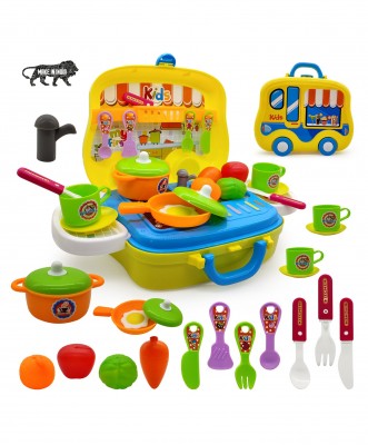 Kitchen Cooking Suitcase Set Toy
