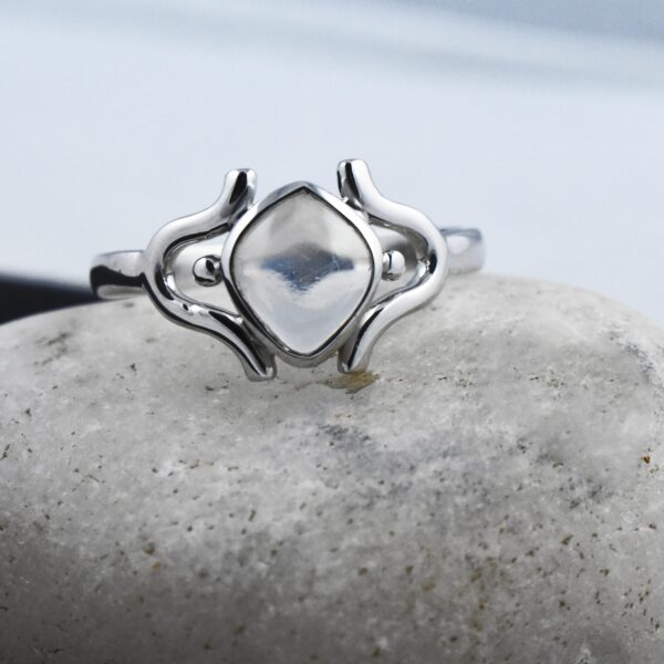 Natural Moonstone Custom Ring, Occasion : Party Wear, Wedding Wear