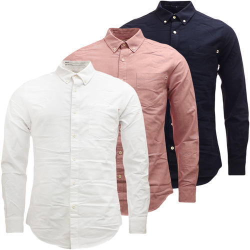 Defield Lifestyle Mens Plain Cotton Shirts, Size : XL, XXL