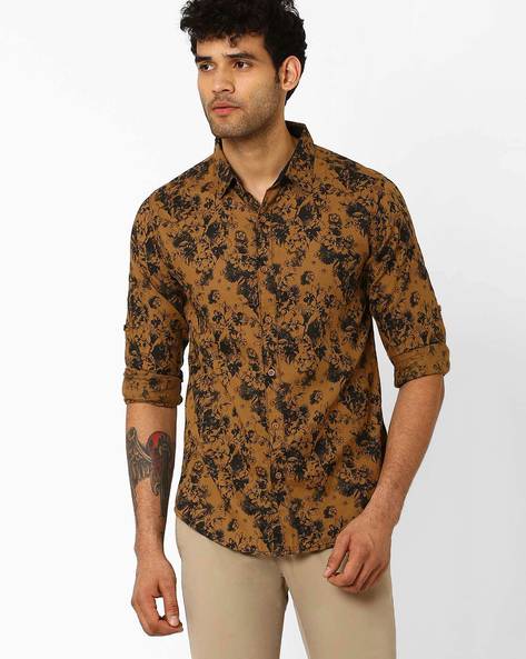 Defield Lifestyle Mens Printed Lycra Shirts, Size : XL, XXL