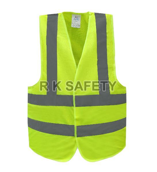 Plain Polyester Safety Jacket, Size : Medium, Large, Small