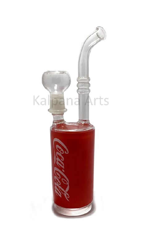 Glass Bong with Coca Cola Sticker
