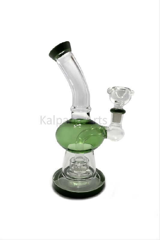 Green Color Showerhead Percolator Water pipe with 14 mm Bowl