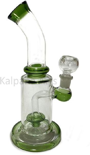 Shower Percolator Green Color Glass Smoking Water Pipe