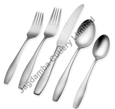 Stainless Steel Shiny Gorden Satin Cutlery Set, for Kitchen, Pattern : Plain