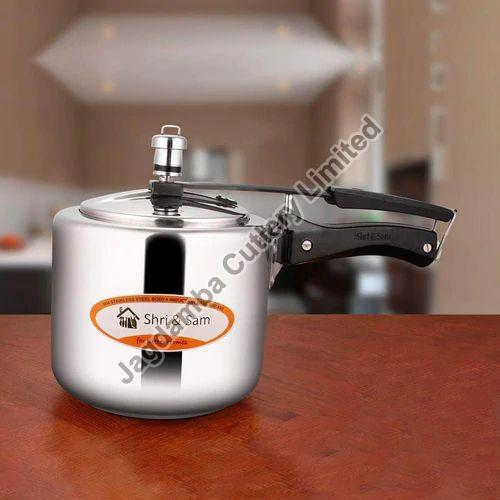 JAGDAMBA Stainless Steel Cooker, Color : Silver